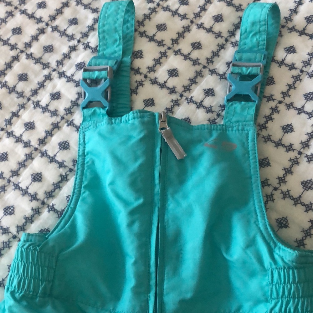 Champion Girls Snow Pants Bib Size M 7/8 adjustable straps Overall
